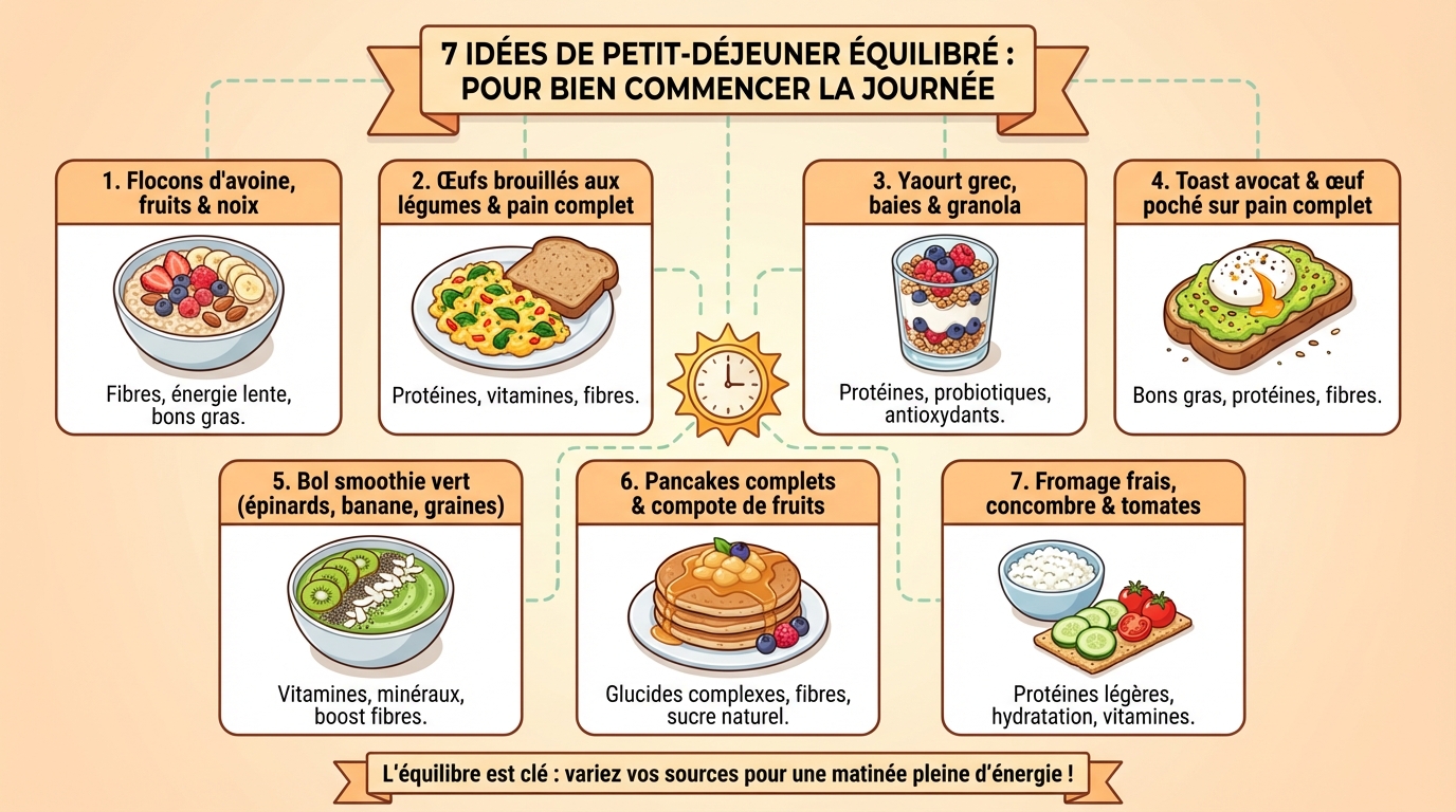 7 idées de petit-déjeuner équilibré pour bien commencer la journée 1 7 idées de petit-déjeuner équilibré