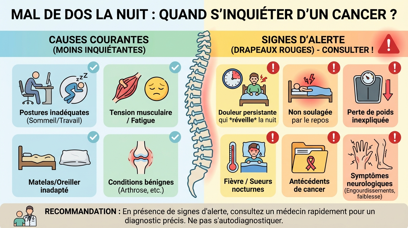 Quand le mal de dos peut indiquer un cancer