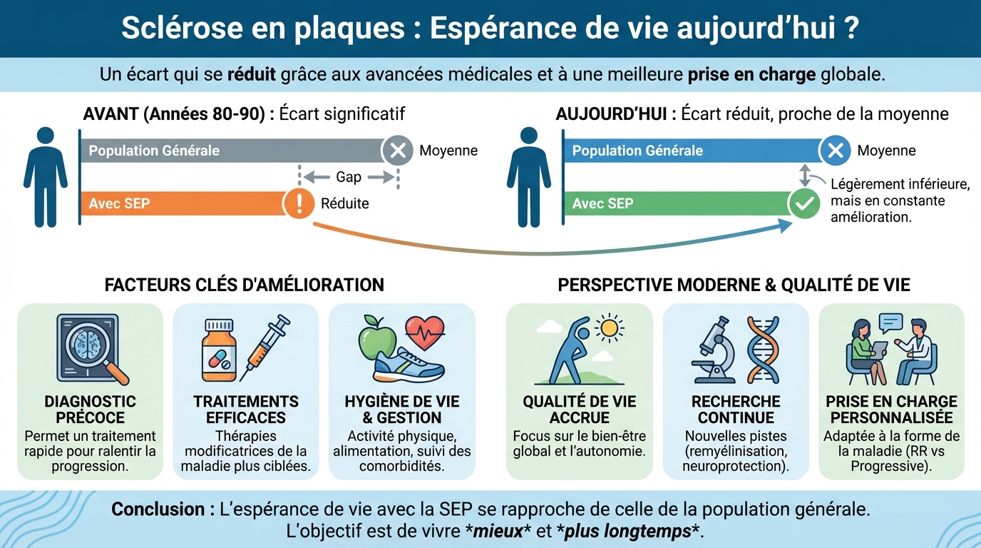 Espérance de vie avec la sclérose en plaques
