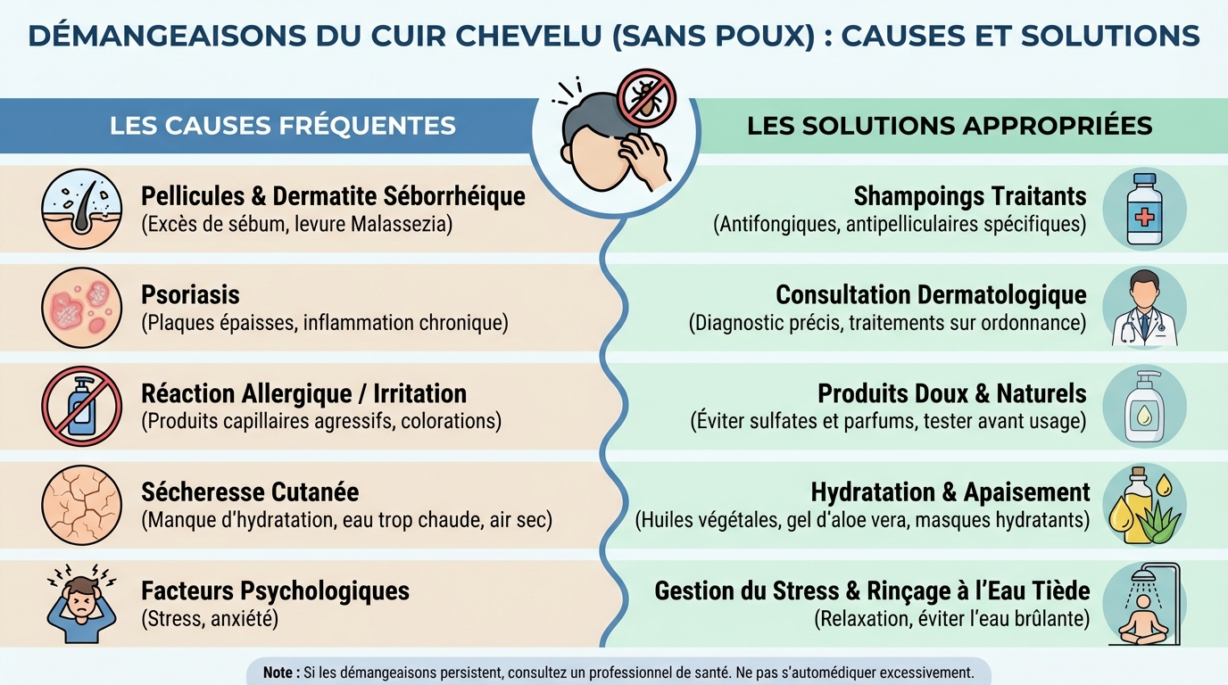 Comment apaiser une tête qui gratte ?