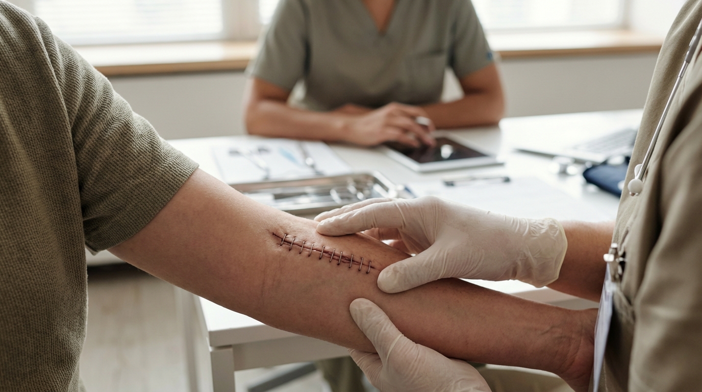 Agrafe chirurgicale : comprendre la douleur et l'ablation