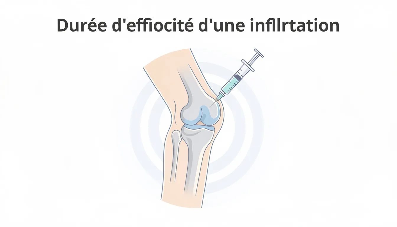 Durée d'efficacité d'une infiltration