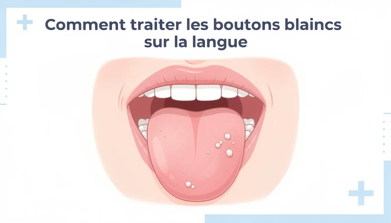 Comment traiter les boutons blancs sur la langue