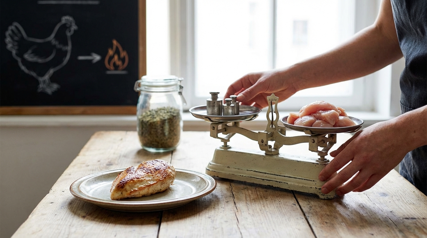 Combien de calories dans 100 grammes de poulet ?