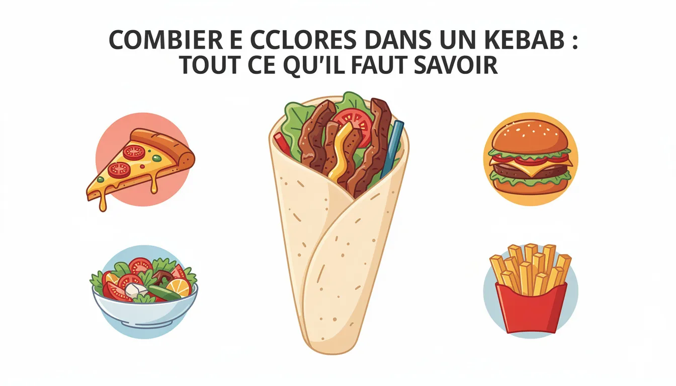 Combien de calories dans un kebab : tout ce qu'il faut savoir 1 Comparaison avec d'autres plats