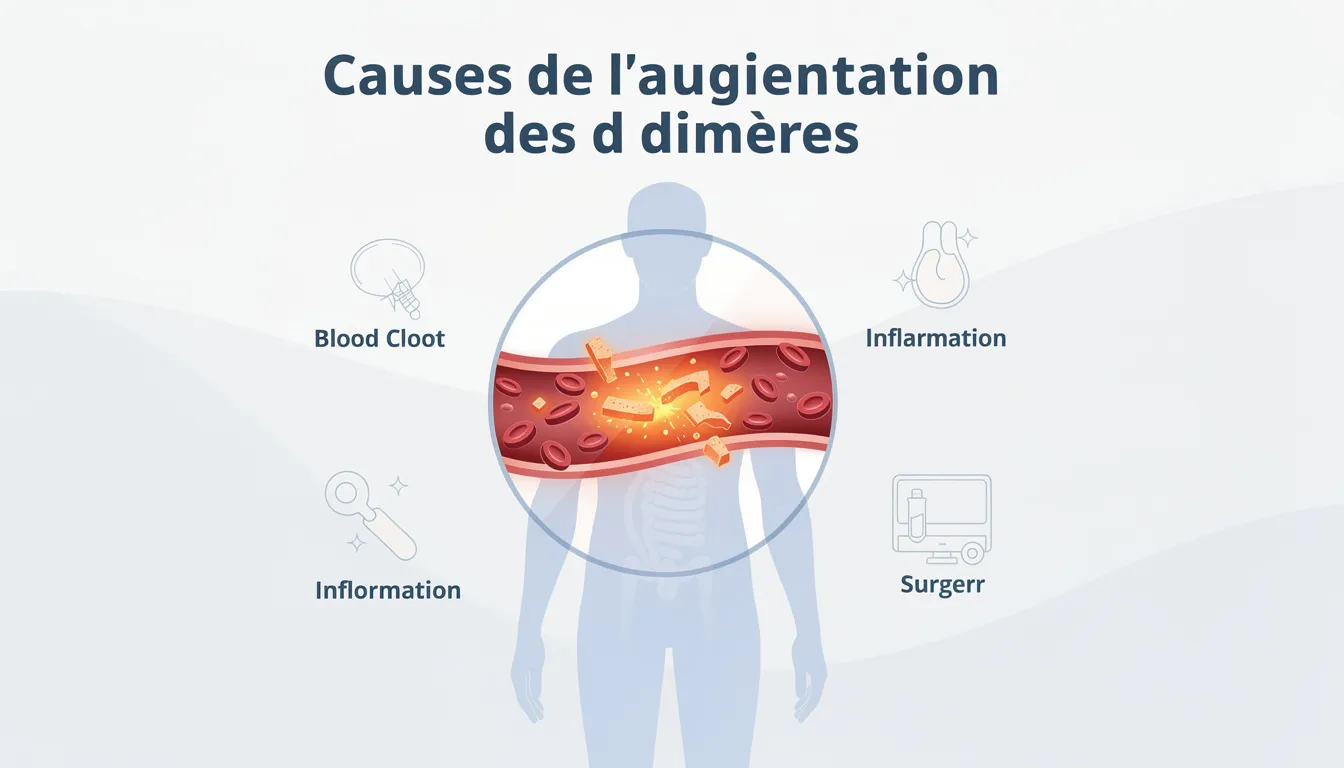 Causes de l'augmentation des d dimères