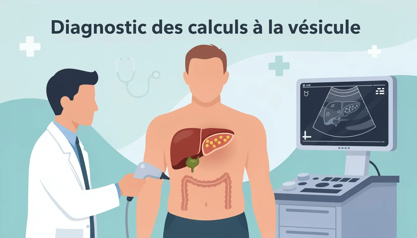 Diagnostic des calculs à la vésicule