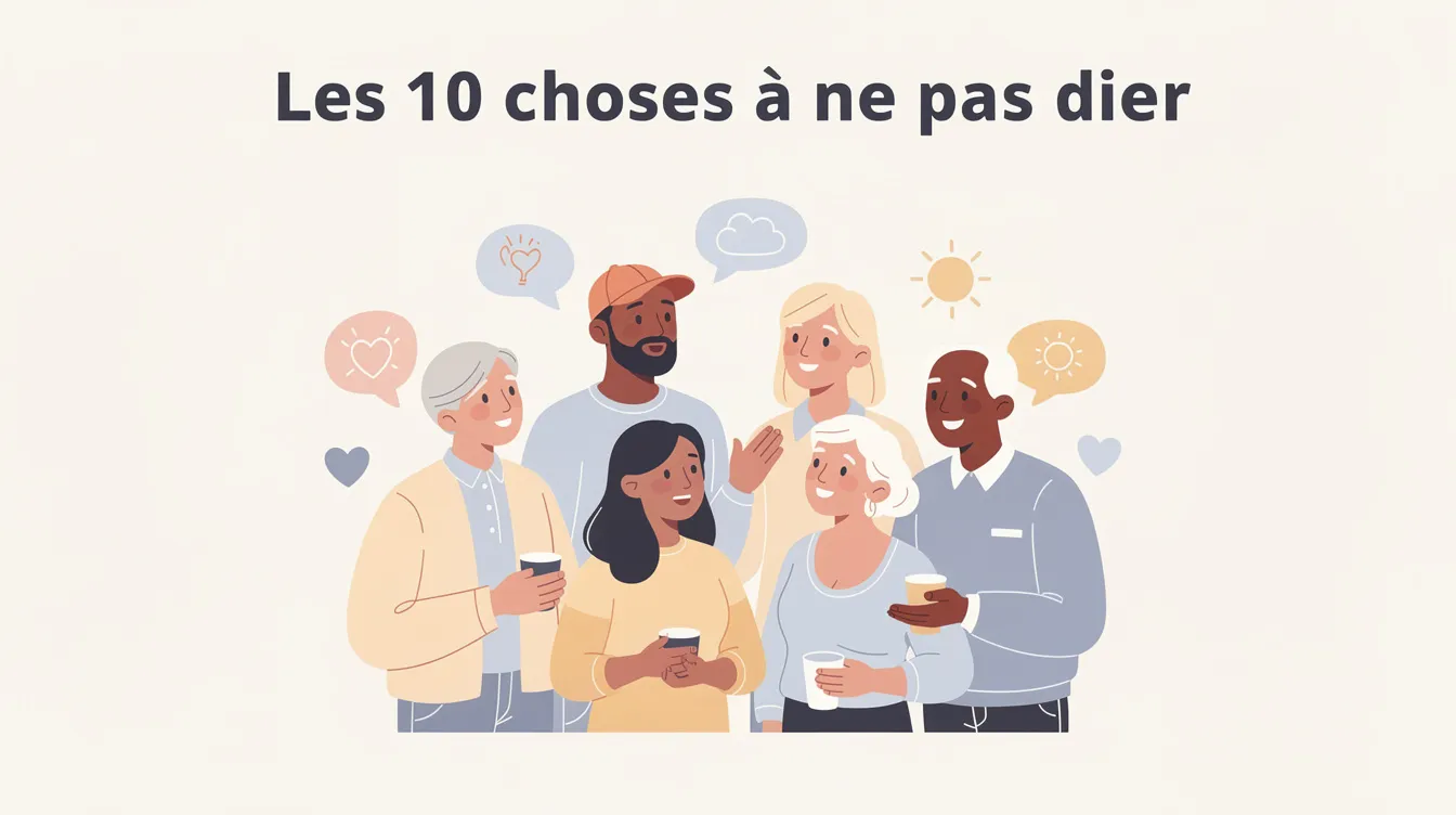 Les 10 choses à ne pas dire